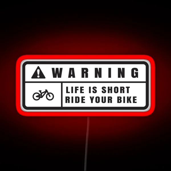 Warning RGB Neon Sign