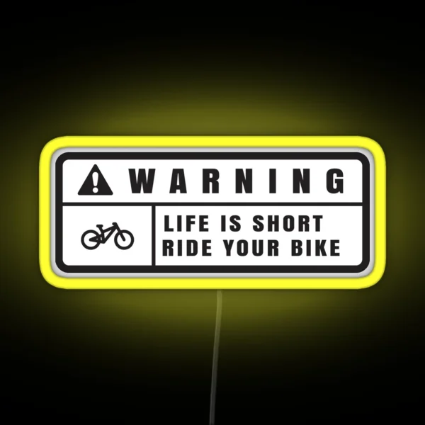 Warning RGB Neon Sign