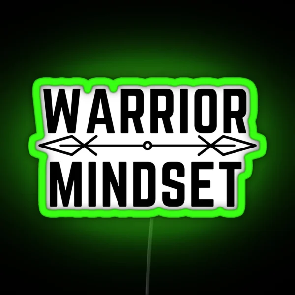 Warrior Mindset RGB Neon Sign