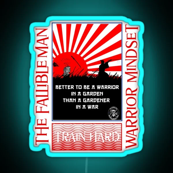 Warrior Mindset RGB Neon Sign