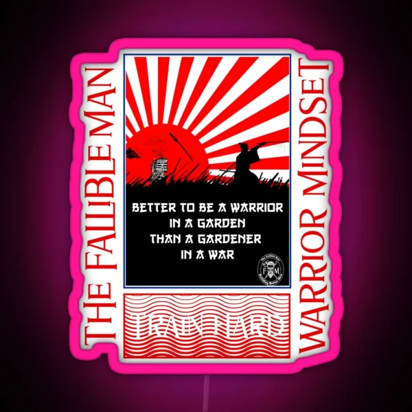 Warrior Mindset RGB Neon Sign