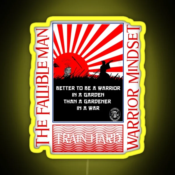 Warrior Mindset RGB Neon Sign