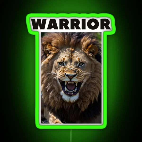 WARRIOR RGB Neon Sign