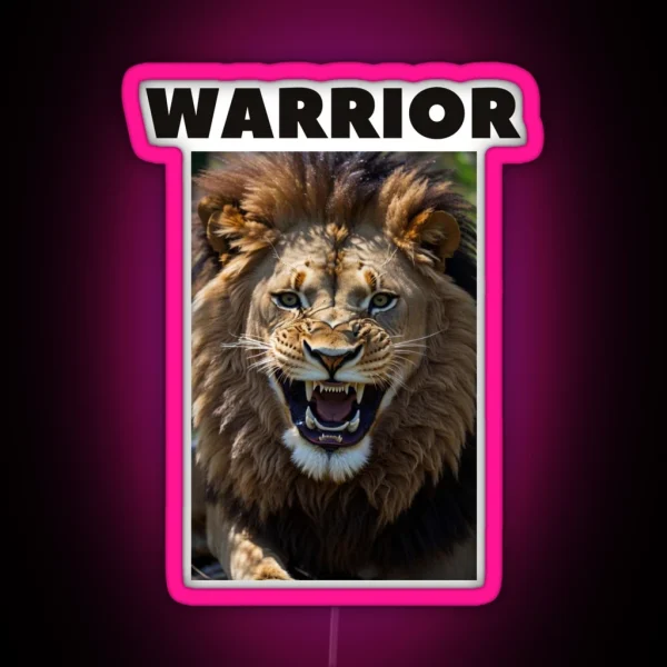 WARRIOR RGB Neon Sign