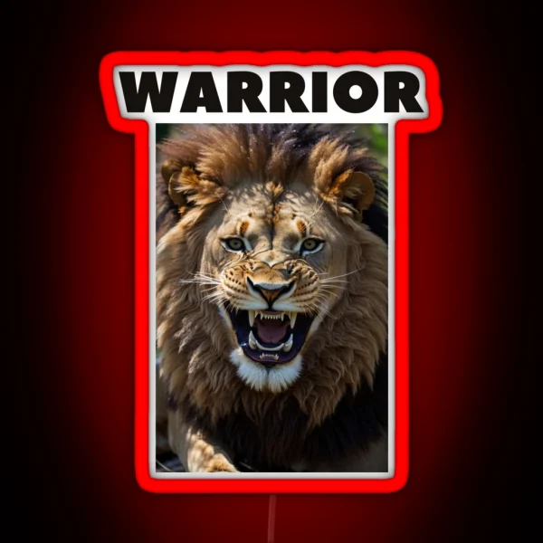 WARRIOR RGB Neon Sign