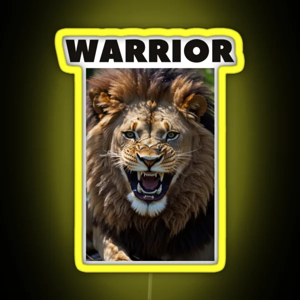 WARRIOR RGB Neon Sign