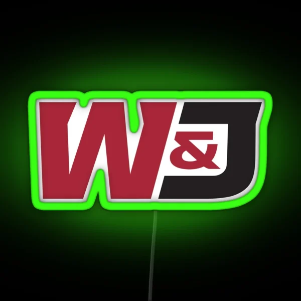 Washington And Jefferson College Presidents RGB Neon Sign