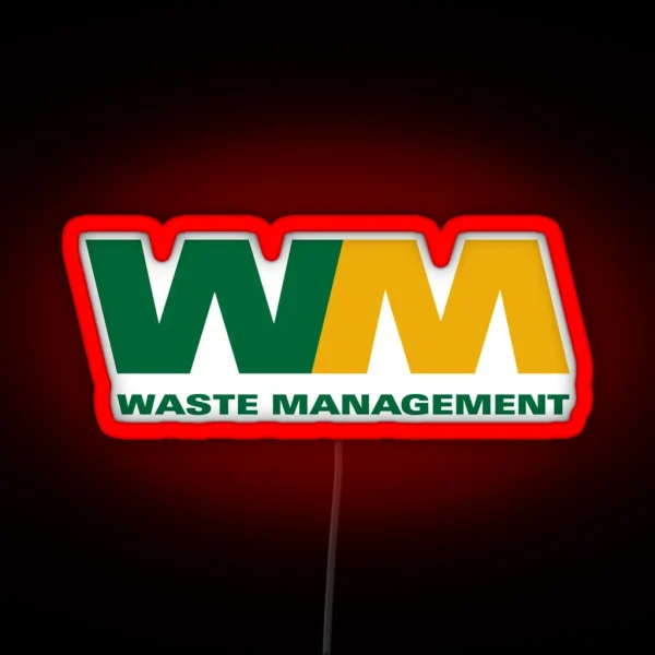 WASTE MANAGEMENT LOGO RGB Neon Sign