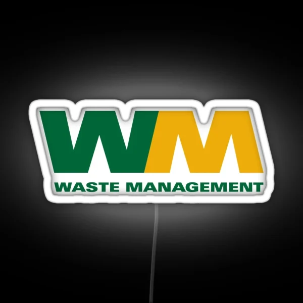 WASTE MANAGEMENT LOGO RGB Neon Sign