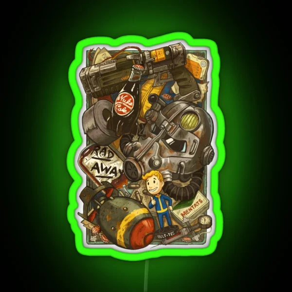 Wasteland Cache RGB Neon Sign