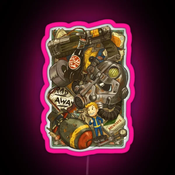Wasteland Cache RGB Neon Sign