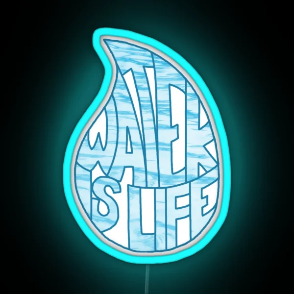 Water Is Life RGB Neon Sign
