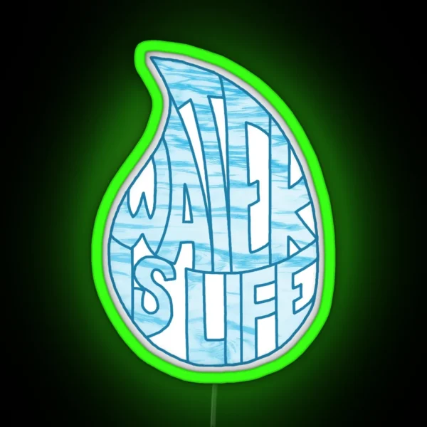 Water Is Life RGB Neon Sign