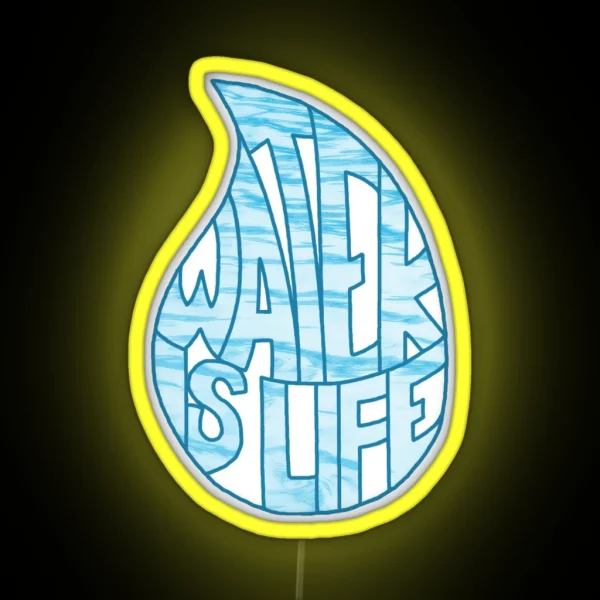 Water Is Life RGB Neon Sign