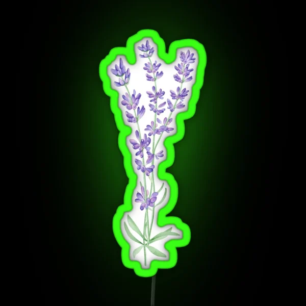 Watercolor Lavender RGB Neon Sign
