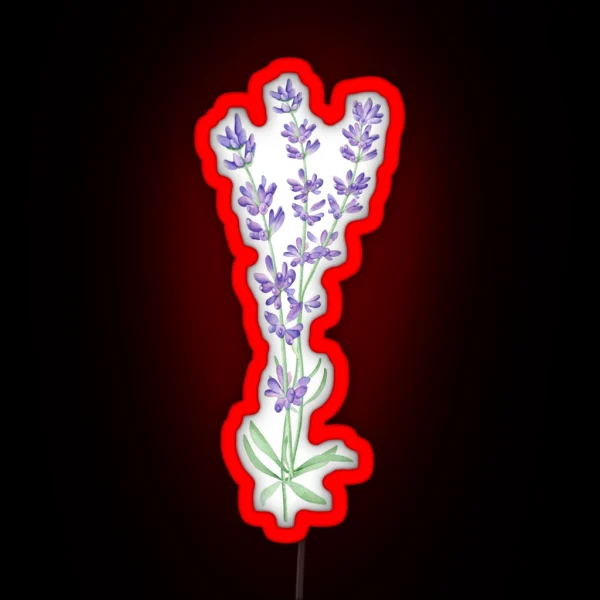 Watercolor Lavender RGB Neon Sign