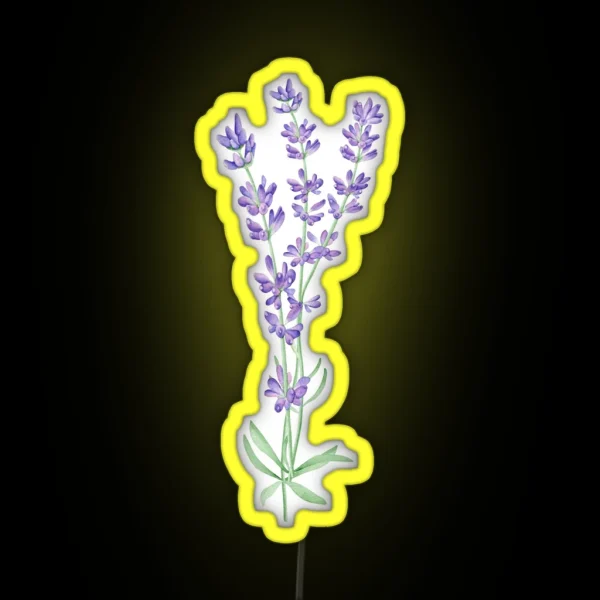 Watercolor Lavender RGB Neon Sign