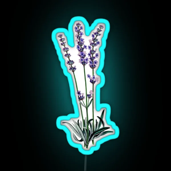 Watercolor Lavender RGB Neon Sign