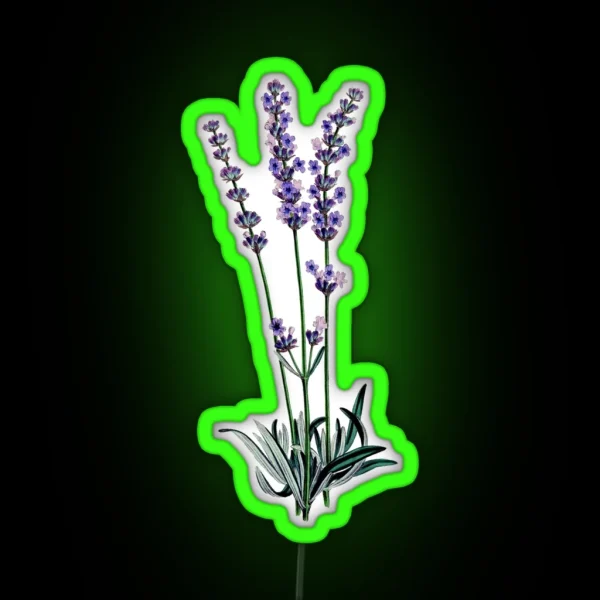 Watercolor Lavender RGB Neon Sign