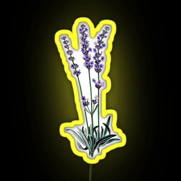 Watercolor Lavender RGB Neon Sign