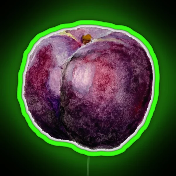 Watercolor Purple Plum RGB Neon Sign