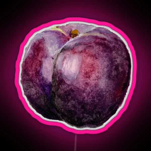 Watercolor Purple Plum RGB Neon Sign
