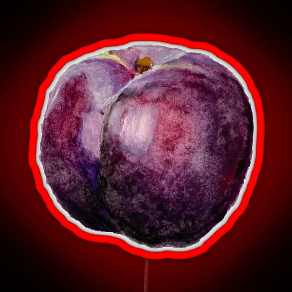Watercolor Purple Plum RGB Neon Sign