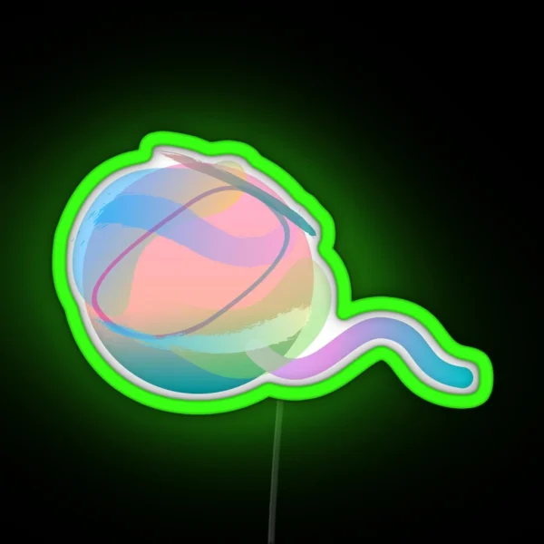 Watercolour Ball Of Yarn RGB Neon Sign