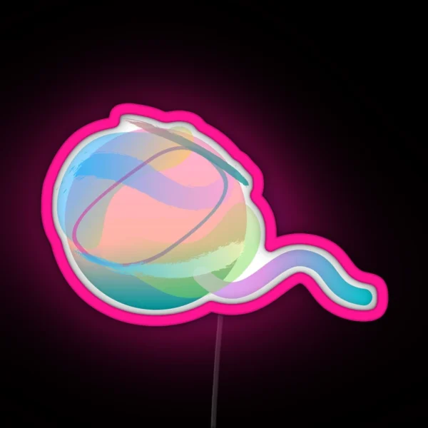 Watercolour Ball Of Yarn RGB Neon Sign