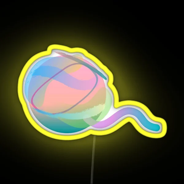 Watercolour Ball Of Yarn RGB Neon Sign