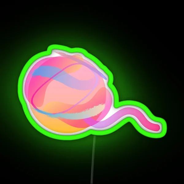 Watercolour Ball Of Yarn RGB Neon Sign