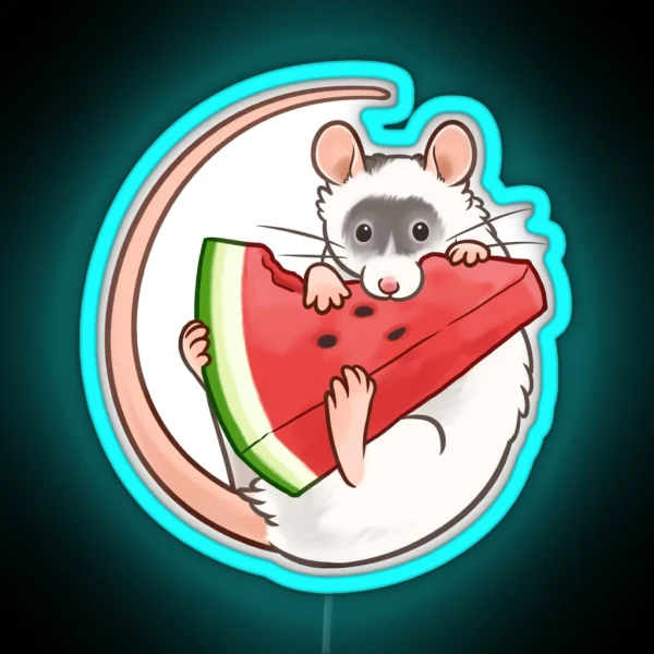 Watermelon Slice RGB Neon Sign