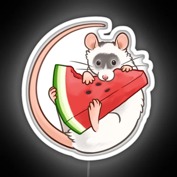 Watermelon Slice RGB Neon Sign