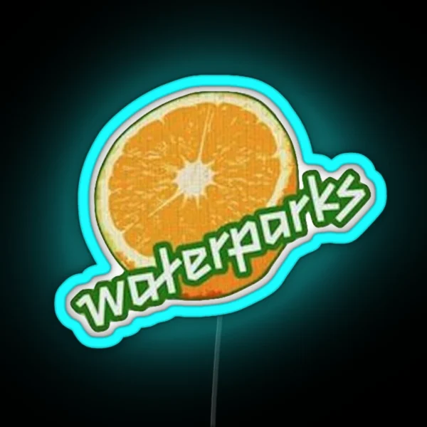 Waterparks Orange Slice RGB Neon Sign