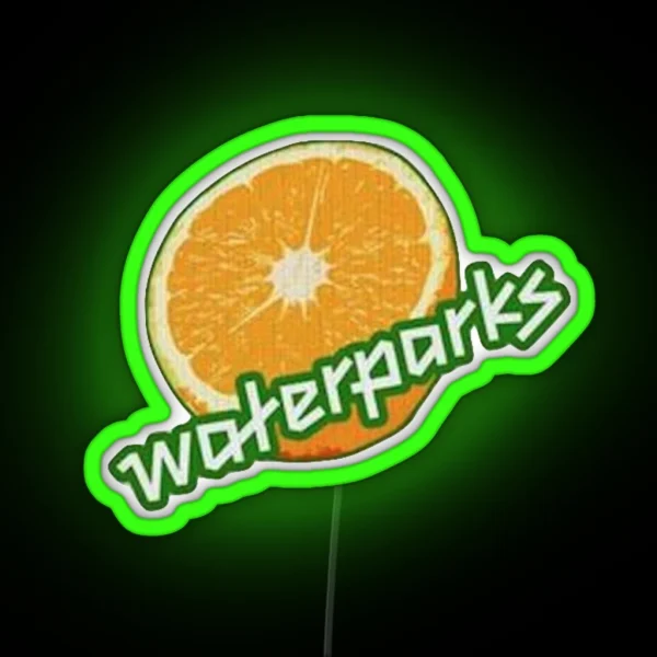Waterparks Orange Slice RGB Neon Sign