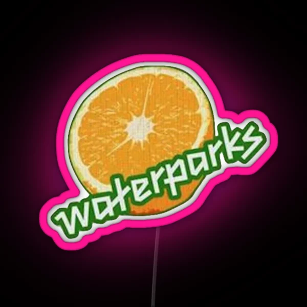 Waterparks Orange Slice RGB Neon Sign