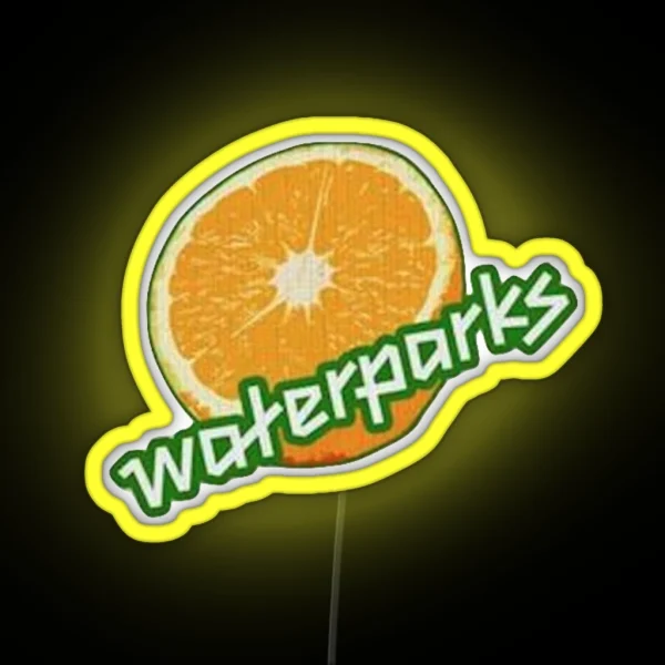 Waterparks Orange Slice RGB Neon Sign