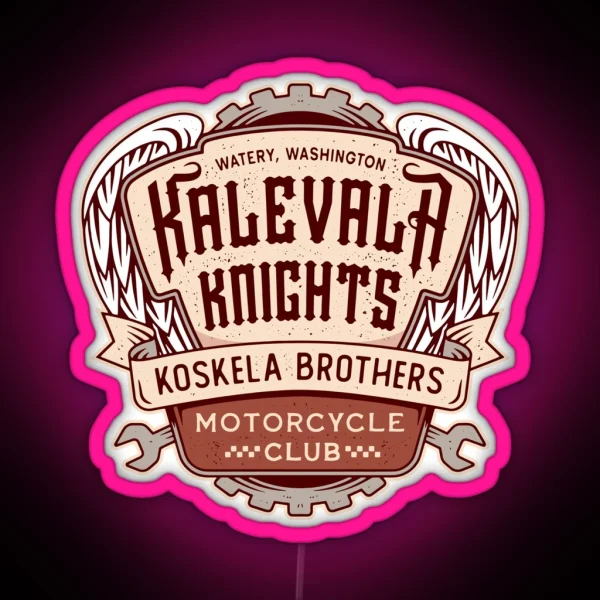 Watery Kalevala Knights Emblem RGB Neon Sign