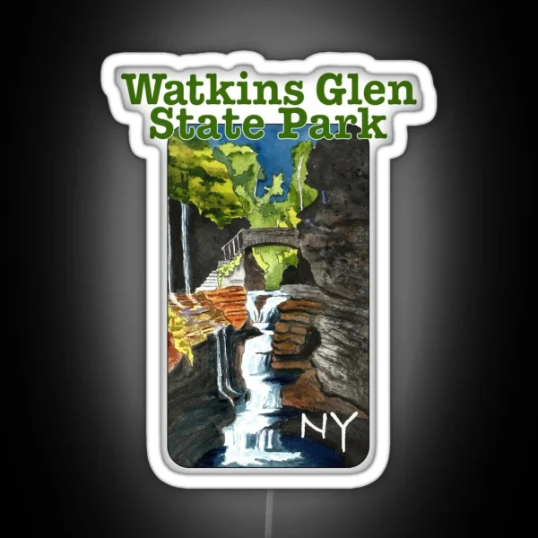 Watkins Glen State Park New York RGB Neon Sign