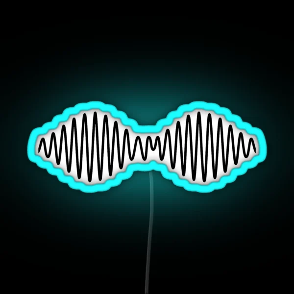 Waves Black RGB Neon Sign