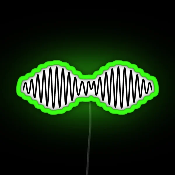 Waves Black RGB Neon Sign