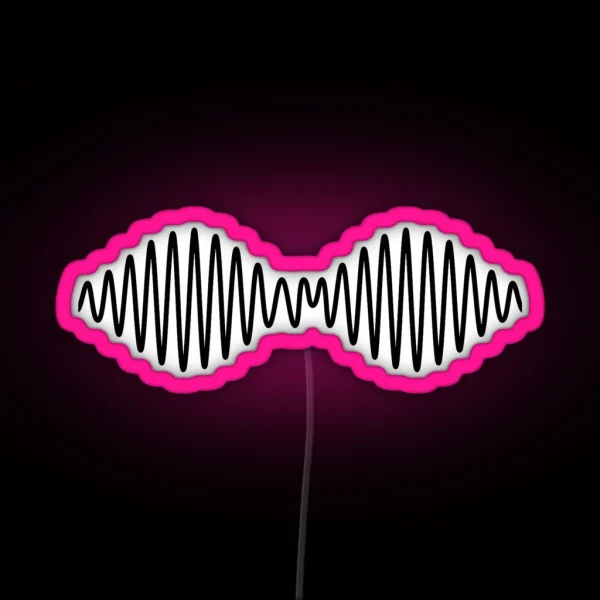 Waves Black RGB Neon Sign