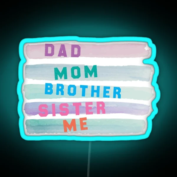 We Are A Family RGB Neon Sign