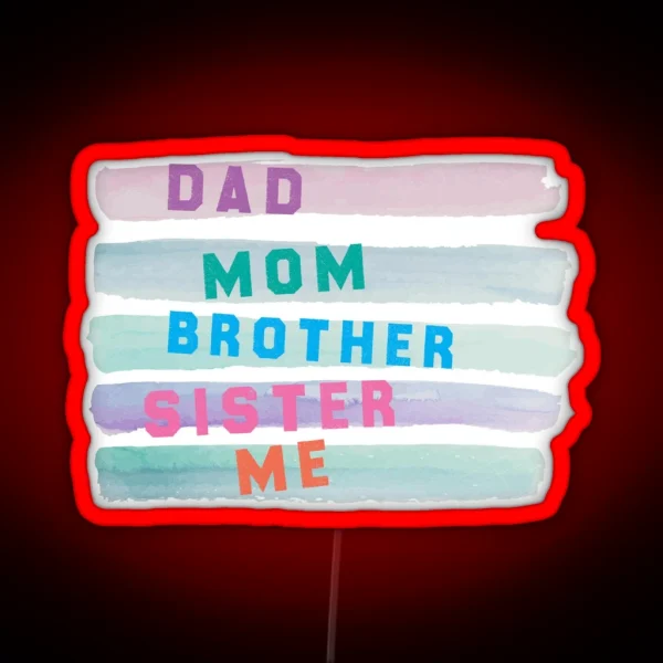 We Are A Family RGB Neon Sign
