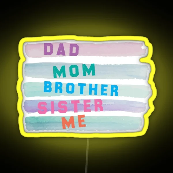 We Are A Family RGB Neon Sign