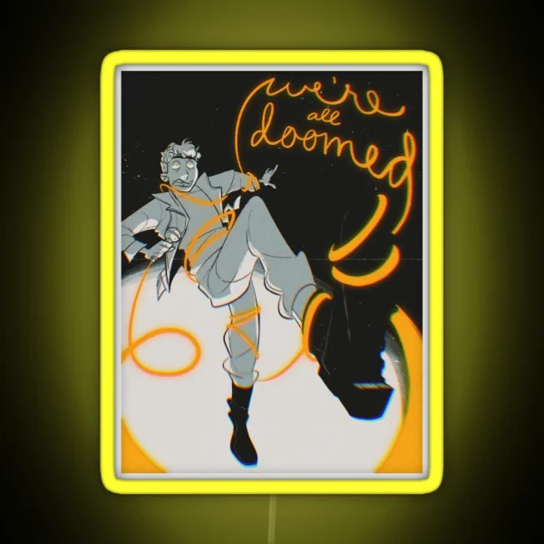 We Re All Doomed RGB Neon Sign