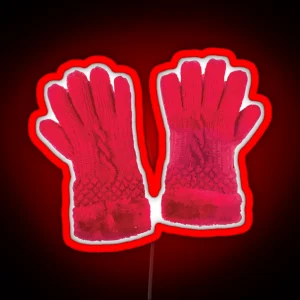 Wear Gloves Stay Warm RGB Neon Sign