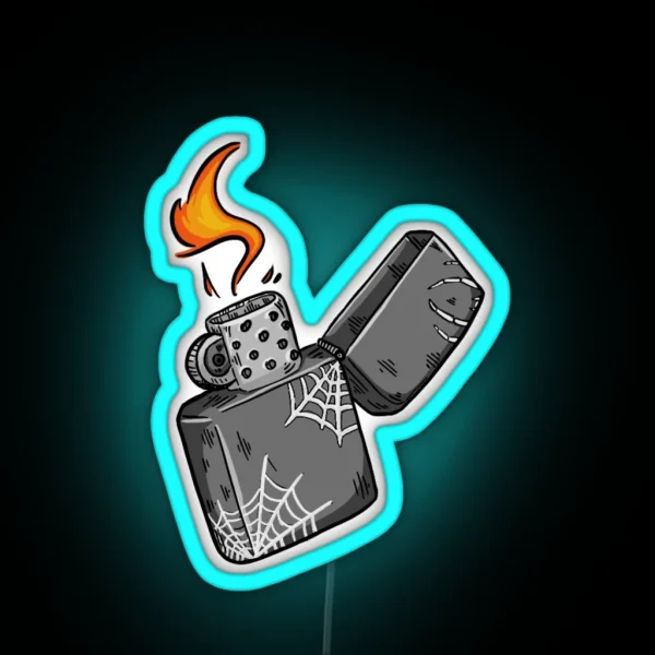 Web Lighter RGB Neon Sign