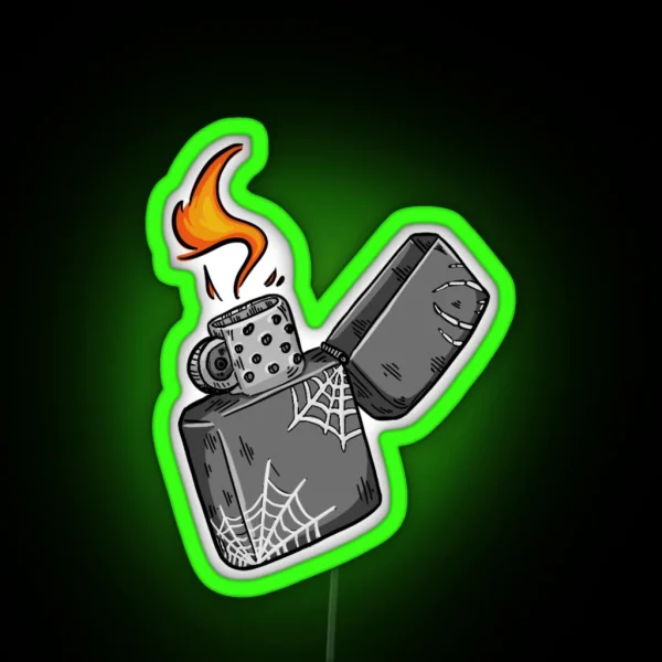 Web Lighter RGB Neon Sign