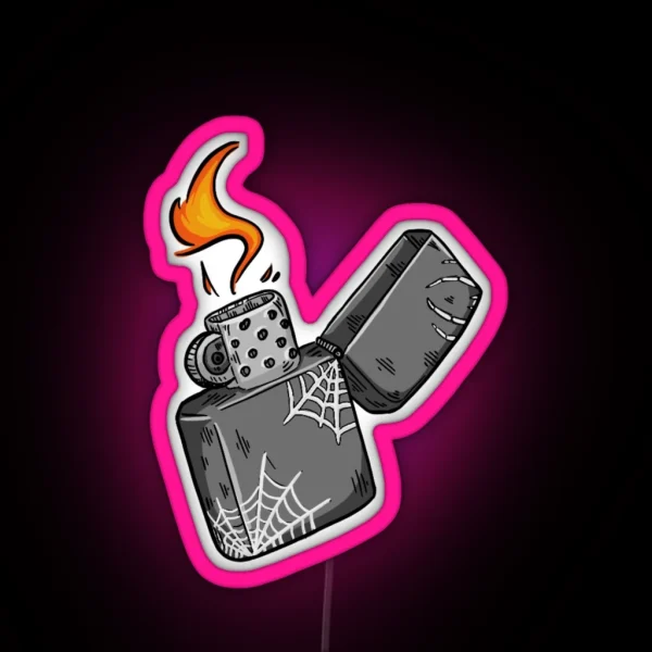 Web Lighter RGB Neon Sign